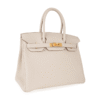 Birkin 30 Bag Craie Togo Leather with Gold Hardware