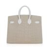 0201BE33-9EB8-22DC-4A94-F7C6B37DDDA9.jpg Limited Edition Birkin 20 Faubourg Sellier Bag Neige (Snow) White Matte Alligator