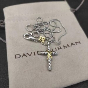 0211B090-FA86-82E6-9E86-0100B49FB168.jpg X Cross Pendant Sterling Silver with 18K Yellow Gold