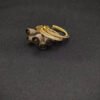 Pav&eacute; Crossover Hoop Earrings 18K Yellow Gold with Diamonds