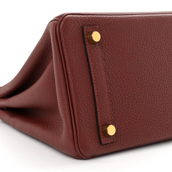 Birkin 25 Rouge H in Togo Leather with Gold Hardware