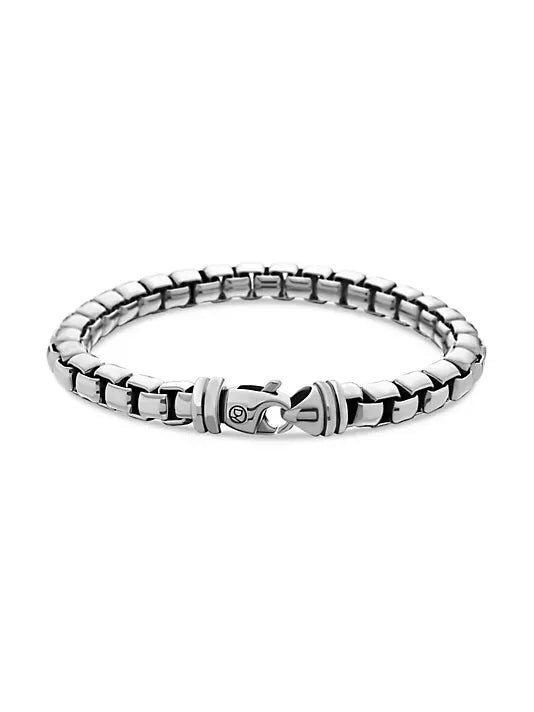 David Yurman  Box Chain Bracelet In Sterling Silver - 17CM