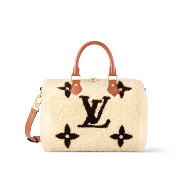Louis Vuitton Shearling Speedy Bandouli&egrave;re 25 M23468