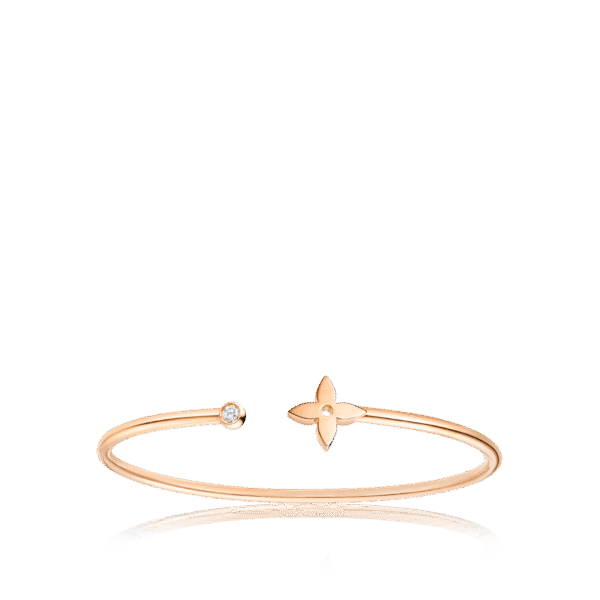 Idylle Blossom Twist Bracelet, Pink Gold