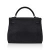 0336C167-D6FE-8903-24BD-F975606420AF.jpg Kelly 28 Retourne Bag Black Togo Leather with Palladium Hardware
