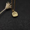 Albion&reg; Pendant in 18K Yellow Gold with Pave Diamonds,18mm