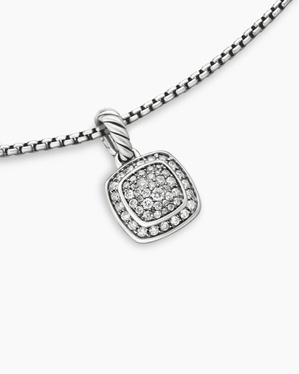 Albion&reg; Pendant in Sterling Silver with Pave Diamonds,18mm