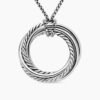 05002AAB-7AC0-06DF-F140-CFFD6C3076B4.jpg Crossover Pendant Necklace Sterling Silver with Diamonds, 26mm