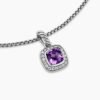 05071DB8-3BFC-04D0-B221-2E27A8ABD807.jpg Petite Albion® Pendant Necklace Sterling Silver with Amethyst and Diamonds