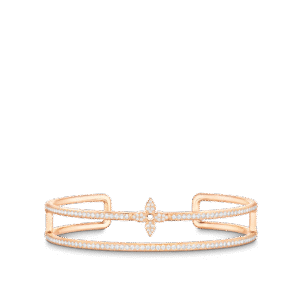 055DDAC3-DEE0-0984-B521-B6E5656D8225.png Idylle Blossom Two-Row Bracelet, Pink Gold And Diamonds