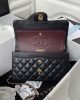 Chanel Small Classic Handbag Grained Calfskin & Gold-Tone Metal