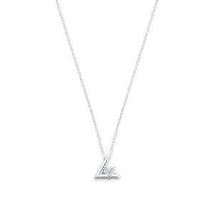 Volt One Small Pendant, White Gold And Diamond