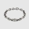 INTERLOCKING SILVER BRACELET