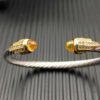 5mm Cable Bracelet with Citrine & Diamond Accents