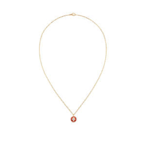 B Blossom Pendant, Yellow Gold, White Gold, Cornelian And Diamonds