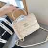 Flap Bag with Top Handle - Black