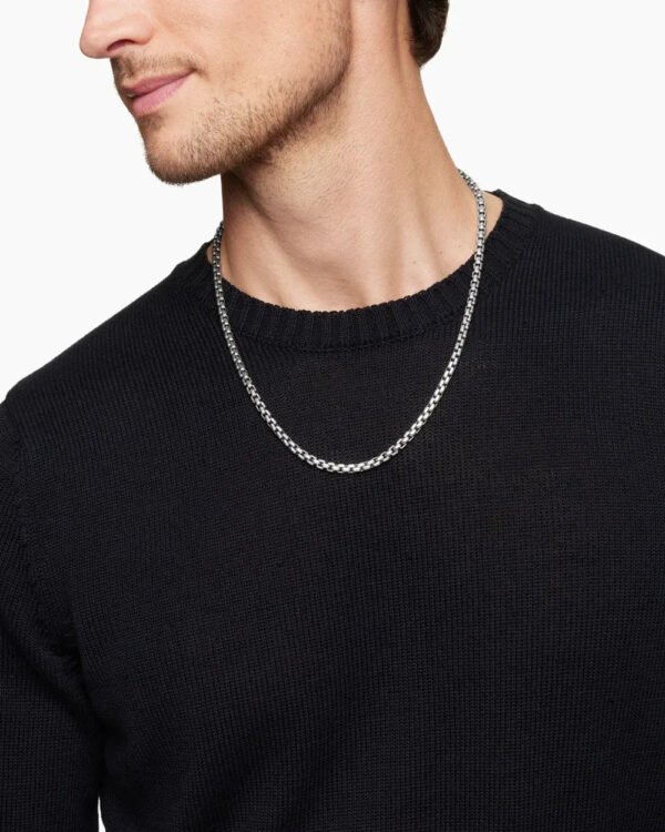 0756528F-7C4D-8B20-D346-518009088437.jpg Box Chain Necklace Sterling Silver, 5mm - 55CM
