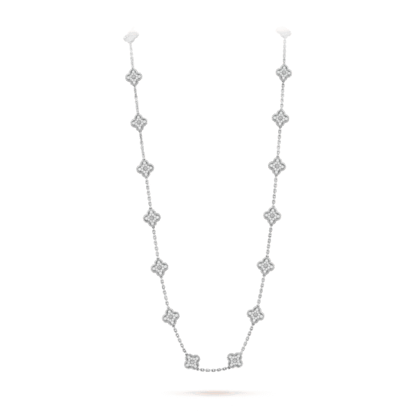 Vintage Alhambra long necklace, 20 motifs