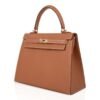 Kelly 25 Sellier Bag Gold Epsom Leather with Gold Hardware