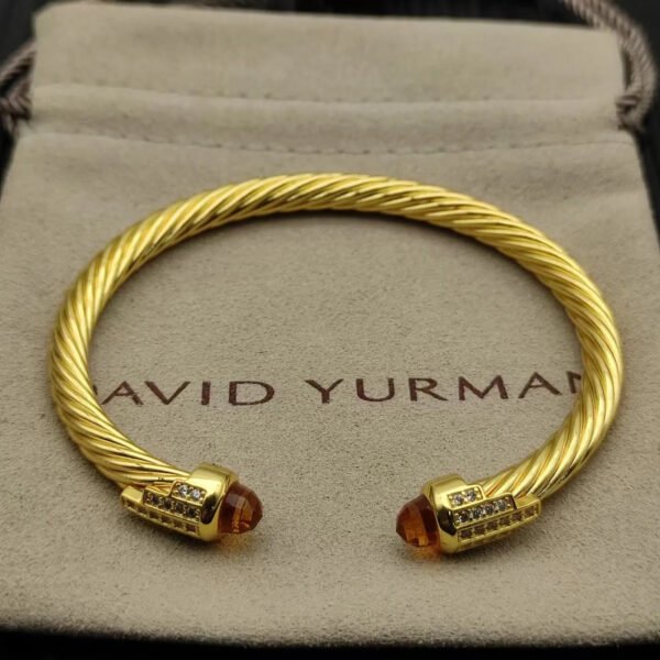 09BE8595-E8C1-3ED5-A9D5-30ADBA2B12AA.jpg Cable Bracelet with Champagne Diamonds & Diamond Accents 5mm