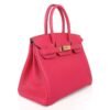 Birkin 30 Bag Rose Extreme Clemence Leather with Gold Hardware