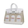 0A9A706C-2C4E-C74E-C5D8-2F615624EC9E.jpg Limited Edition Birkin 20 Faubourg Sellier Bag Neige (Snow) White Matte Alligator