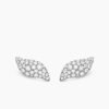 0AA7EF8D-5486-A8D1-7F1A-B318B894D261.jpg Petite Pavé Flute Stud Earrings Sterling Silver with Diamonds, 10.6mm