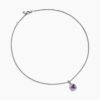 0C263ED1-1D63-346B-2E9C-A66DCA6FB938.jpg Petite Albion® Pendant Necklace Sterling Silver with Amethyst and Diamonds