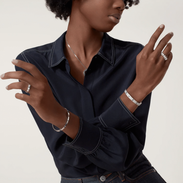 LOVE BRACELET, DIAMOND-PAVED, CERAMIC