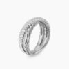 0CA3F948-2D03-9DEF-E5D4-9F3940F31A6F.jpg Crossover Two Row Ring Sterling Silver with Diamonds, 7.5mm - 6