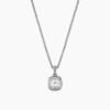 0CCD5668-B135-181D-777C-BCFD6BA9628D.jpg Petite Albion Pendant Necklace Sterling Silver with White Topaz and Diamonds, 7mm