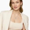 0D11E8A8-0291-A79B-6250-94D7755C3D34.jpg Initial Charm Necklace Sterling Silver with Diamond X