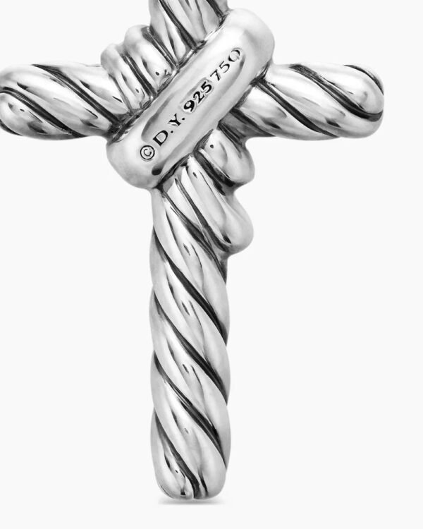 0D51C3A8-36A6-D920-FE59-C275AB4CA666.jpg X Cross Pendant Sterling Silver with 18K Yellow Gold and Diamonds