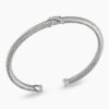 0D5337F0-A04D-0E89-CB3F-531EA962F910.jpg X Classic Cable Station Bracelet Sterling Silver with Diamonds, 4mm