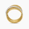 0E4F3800-60EC-2F7F-FBA5-94B1512FE522.jpg Crossover Ring 18K Yellow Gold with Diamonds - 6