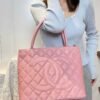 CHANEL Medallion Tote Bag Pink