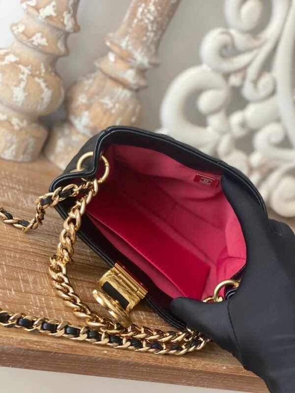 Chanel Small Hobo Bag Gold Hardware Black For Women, Women&rsquo;s Handbags, Shoulder Bags 7.5in/19cm