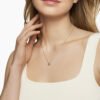 Cable Collectibles&reg; Cookie Classic Heart Necklace Sterling Silver with 18K Yellow Gold, 8.5mm