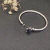 Petite Chatelaine&reg; Bracelet Sterling Silver with Amethyst, 3mm - 17 CM