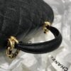 Chanel Mini Flap Bag With Top Handle Black For Women 7.8in/20cm