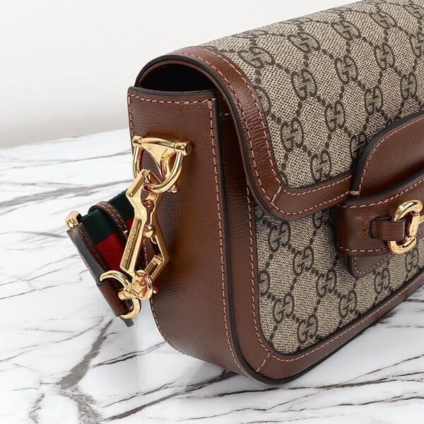 Gucci Horsebit 1955 Canvas Mini Shoulder Bag