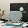 Chanel Mini Heart Bag Grey For Women 7in/18cm AS3191 B07958