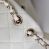 Chanel Backpack White For Women 7 in/18cm