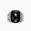 Wheaton&reg; Ring Sterling Silver with Black Onyx and Diamonds - 6