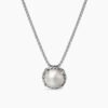 148C6721-5D76-7F82-8145-0222B791BAB4.jpg Petite Chatelaine Necklace Sterling Silver with Pearl, 10mm