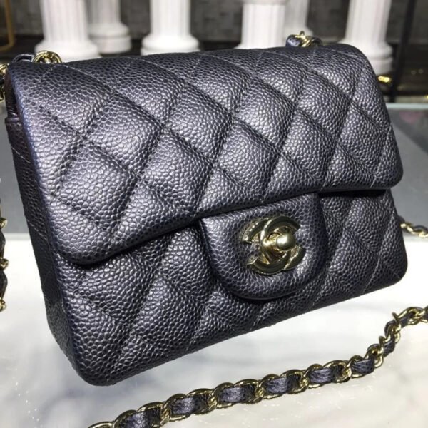 Chanel Mini Flap Bag Caviar Black For Women, Women&rsquo;s Bags, Shoulder And Crossbody Bags 6.7in/17cm A35200