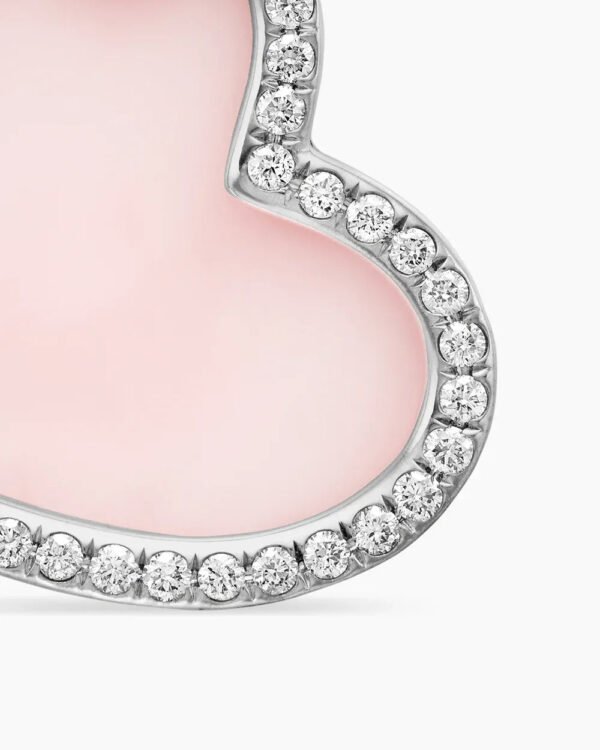 1618CC1B-9CC2-AC43-58EA-5E795F4AAABF.jpg DY Elements® Heart Amulet Sterling Silver with Pink Opal and Diamonds