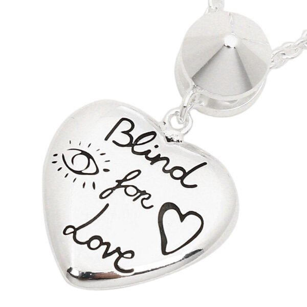 Blind for Love SV Necklace Silver Accessory Jewelry with Box