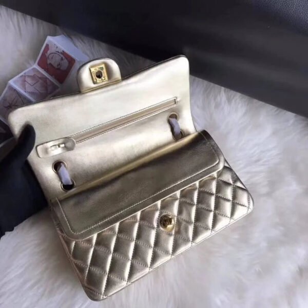 17EECF36-241C-E07F-B7EF-BF6849F5AE9A.jpg Chanel 1112 Gold Medium Size 2.55 Lambskin Leather Flap Bag