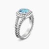 19249164-5B2E-61E8-8A68-31271AB23AC8.jpg Petite Albion® Ring Sterling Silver with Blue Topaz and Diamonds, 7mm